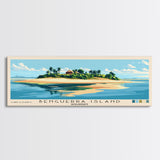 Benguerra Island, Mozambique Panoramic Print, Vacation Gift, Mozambique Wall Art, Beach Painting, Beach Decor, Large Wall Art, Wood Frame Art