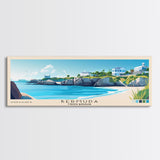 Bermuda, United Kingdom Panoramic Beach Print, Vacation Gift, United Kingdom Wall Art, Beach Painting, Beach Decor, Beach Painting
