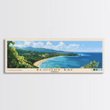 Bloody Bay, Jamaica Panoramic Beach Print, Vacation Gift, Jamaica Wall Art, Beach Painting, Beach Decor, Beach Painting