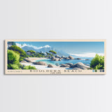 Boulders Beach, Cape Town Panoramic Print, Vacation Gift, Cape Town Wall Art, Vacation Wall Art, Vacatation Memories, Beach Decor, Beach Or Lakehouse Art