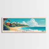 Canggu Beach, Indonesia Panoramic Print, Vacation Gift, Indonesia Wall Art, Beach Painting, Beach Decor, Beach Or Lakehouse Art