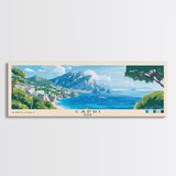 Capri, Italy Panoramic Print, Vacation Gift, Italy Wall Art, Vacation Wall Art, Vacatation Memories, Beach Decor, Beach Or Lakehouse Art