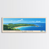 Corn Island, NICARAGUA Panoramic Print, Vacation Gift, NICARAGUA Wall Art, Beach Painting, Beach Decor, Beach Or Lakehouse Art
