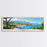 Corsica, France Panoramic Print, Vacation Gift, France Wall Art, Beach Painting, Beach Decor, Beach Or Lakehouse Art