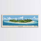 Honeymoon Island, Cook Islands Panoramic Print, Vacation Gift, Cook Islands Wall Art, Vacation Wall Art, Vacatation Memories, Beach Decor, Beach Or Lakehouse Art