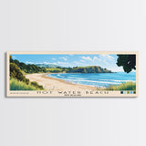 Hot Water Beach, New Zealand Panoramic Print, Vacation Gift, New Zealand Wall Art, Vacation Wall Art, Vacatation Memories, Beach Decor, Beach Or Lakehouse Art