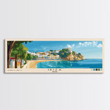 Ibiza, Spain Panoramic Print, Vacation Gift, Spain Wall Art, Vacation Wall Art, Vacatation Memories, Beach Decor, Beach Or Lakehouse Art
