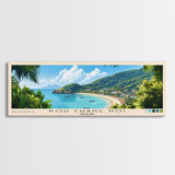 Koh Chang Noi, Thailand Panoramic Print, Vacation Gift, Thailand Wall Art, Vacation Wall Art, Vacatation Memories, Beach Decor, Beach Or Lakehouse Art