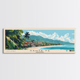 Santa Fe, Philippines Panoramic Print, Vacation Gift, Philippines Wall Art, Vacation Wall Art, Vacatation Memories, Beach Decor, Beach Or Lakehouse Art