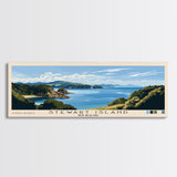 Stewart Island, New Zealand Panoramic Print, Vacation Gift, New Zealand Wall Art, Vacation Wall Art, Vacatation Memories, Beach Decor, Beach Or Lakehouse Art
