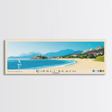 Çıralı Beach, Turkey Panoramic Print, Vacation Gift, Turkey Wall Art, Beach Painting, Beach Decor, Beach Or Lakehouse Art