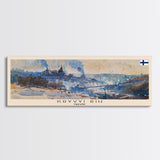 KryvyiRih Ukraine Panoramic Travel Poster, Framed Canvas Print or Metal Wall Art, Travel Art, Home Decor, Panoramic Painting, Midcentury Art