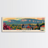 Kamianske Ukraine Wall Art, Panoramic Travel Poster, Panoramic Framed Canvas Print, City Wall Art, Wall Hanging Home Decor, Travel Art