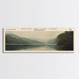 Seneca Lake New York Panoramic Framed Canvas Print, Lake House Decor, Wall Art, Travel Poster, Serene Lake Scene, Bedroom Decor