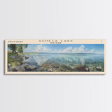 Seneca Lake New York Panoramic Framed Canvas Print, Lake House Decor, Wall Art, Travel Poster, Serene Lake Scene, Bedroom Decor