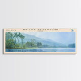 Wharton Lake Panoramic Wall Art, Framed Canvas Print, Lake House Decor, Travel Poster, Beautiful Lake Scene, Living Room Art