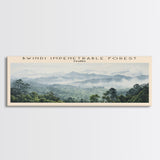 Bwindi Impenetrable Forest Wall Art Travel Poster Print, Gift For Travel Lover, Vacation Gift, COUNTRY Wall Art, Home Decor, Original Art