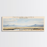 Falkland Islands Framed Canvas Print Travel Poster | Wall Art | Home Decor | Gift For Travel Lover | Wall Hanging | Original Art