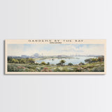 Gardens by the Bay COUNTRY | Framed Travel Poster Canvas Print | Trendy Wall Art | Watercolor Painting | Living Room Art | Unique Art