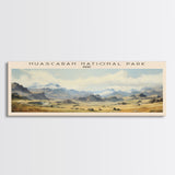 Huascarán National Park COUNTRY Travel Poster Print, Framed Canvas Print, COUNTRY Travel Art, Wood Framed Art, Wall Hanging, Home Decor