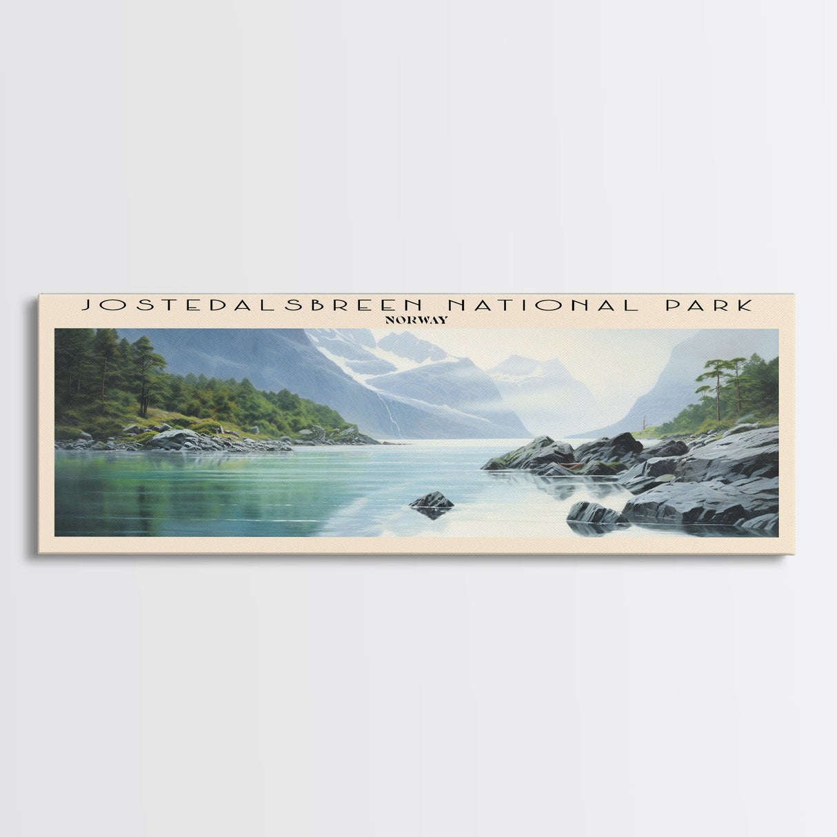 Jostedalsbreen National Park Wall Art Travel Poster Print, Gift For Travel Lover, Vacation Gift, COUNTRY Wall Art, Home Decor, Original Art