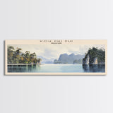 Koh Phi Phi Travel Poster Print, Framed Canvas Wall Art, Metal Wall Art, COUNTRY art, Gift For Him, Travel Wall Art, Travel Lover Gift