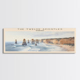 The Twelve Apostles Framed Canvas Print Travel Poster | Wall Art | Home Decor | Gift For Travel Lover | Wall Hanging | Original Art