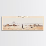 Timbuktu Framed Canvas Print Travel Poster | Wall Art | Home Decor | Gift For Travel Lover | Wall Hanging | Original Art