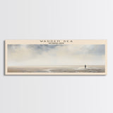 Wadden Sea Travel Poster Print, Framed Canvas Wall Art, Metal Wall Art, COUNTRY art, Gift For Him, Travel Wall Art, Travel Lover Gift