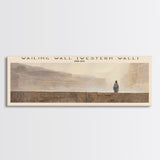 Wailing Wall COUNTRY | Framed Travel Poster Canvas Print | Trendy Wall Art | Watercolor Painting | Living Room Art | Unique Art