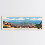 Butembo, Congo Panoramic Travel Poster Canvas Print, Butembo, Congo Painting, Congo Art, Butembo Panoramic Travel Art, Travel Painting