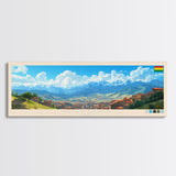 Montero, Bolivia Panoramic Travel Poster Canvas Print, Montero, Bolivia Painting, Bolivia Art, Montero Travel Art, Guest Room Painting