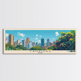 Campinas, Brazil Panoramic Canvas Print, Campinas, Brazil Painting, Brazil Art, Campinas Travel Poster, Travel Art, Housewarming Gift