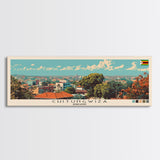Chitungwiza, Zimbabwe Panoramic Canvas Print, Chitungwiza, Zimbabwe Painting, Zimbabwe Art, Chitungwiza Travel Poster, Travel Art, Vacation Gift