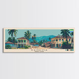 Kenema, Sierra Leone Panoramic Canvas Print, Kenema, Sierra Leone Painting, Sierra Leone Art, Kenema Travel Poster, Travel Art, Vacation Gift