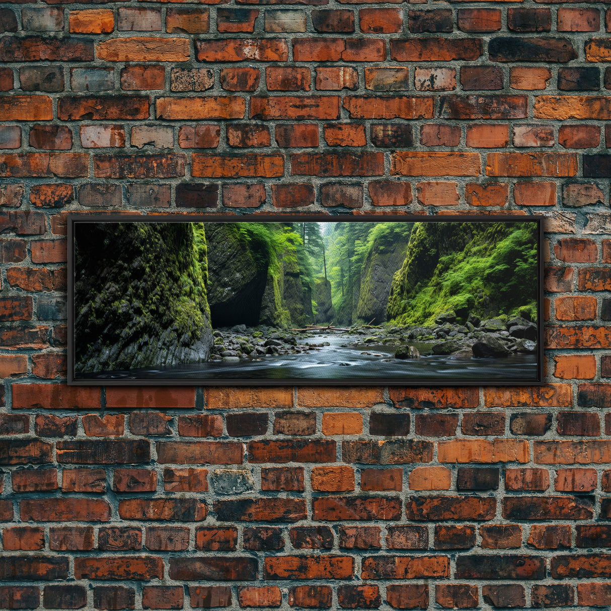 Panoramic Print of Oneonta Gorge Columbia River Extra Large Wall Art, Panoramic Wall Art, Panoramic Landscape Print, Landscape Photography