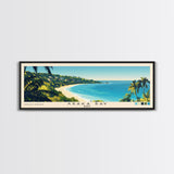 Abaka Bay, Haiti Panoramic Print, Vacation Gift, Haiti Wall Art, Beach Painting, Beach Decor, Beach Or Lakehouse Art
