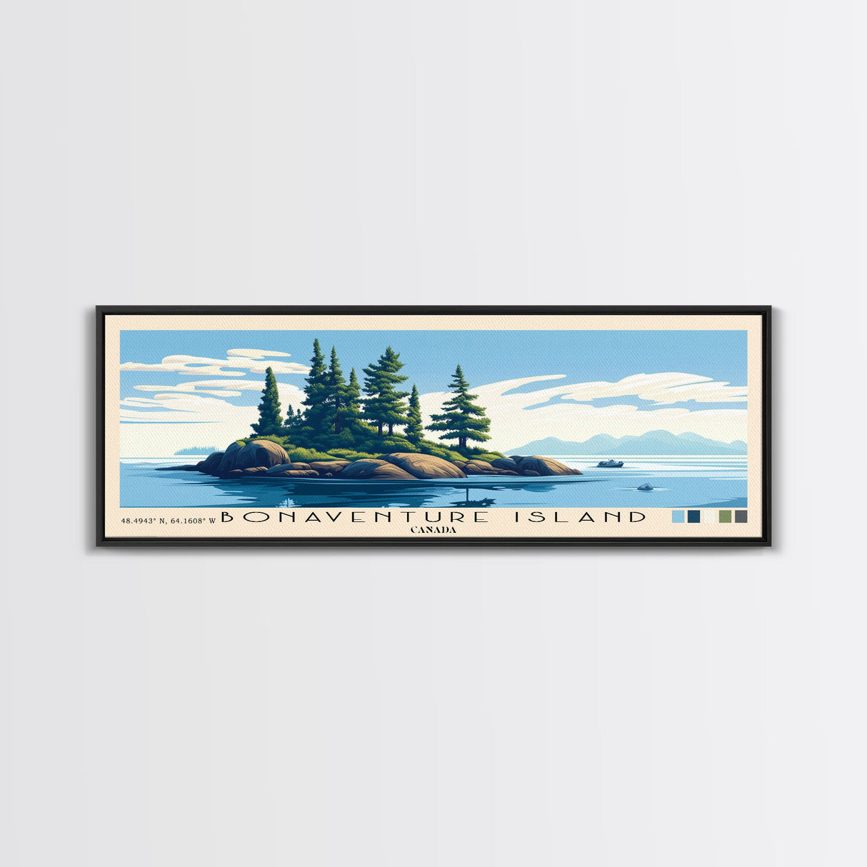 Bonaventure Island, Canada Panoramic Print, Vacation Gift, Canada Wall Art, Vacation Wall Art, Vacatation Memories, Beach Decor, Beach Or Lakehouse Art