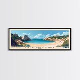 Cala Pregonda, Spain Panoramic Print, Vacation Gift, Spain Wall Art, Beach Painting, Beach Decor, Beach Or Lakehouse Art