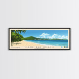 Cane Bay Beach, US Virgin islands Panoramic Print, Vacation Gift, US Virgin islands Wall Art, Vacation Wall Art, Vacatation Memories, Beach Decor, Beach Or Lakehouse Art