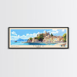 Corfu, Greece Panoramic Print, Vacation Gift, Greece Wall Art, Vacation Wall Art, Vacatation Memories, Beach Decor, Beach Or Lakehouse Art