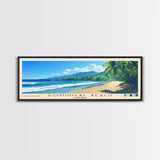 Dominical Beach, Costa Rica Panoramic Print, Vacation Gift, Costa Rica Wall Art, Vacation Wall Art, Vacatation Memories, Beach Decor, Beach Or Lakehouse Art