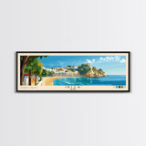 Ibiza, Spain Panoramic Print, Vacation Gift, Spain Wall Art, Vacation Wall Art, Vacatation Memories, Beach Decor, Beach Or Lakehouse Art