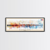 Borås Sweden Travel Art, City Art, Framed Canvas Print or Metal Wall Art, Europe Travel Poster, Panoramic Wall Art, Extra Wide Wall Art