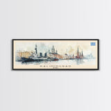 Kaliningrad Russia Travel Print Wall Art, Panoramic City Art, Travel Art, Wall Decor, Vacation Gift, Framed Canvas Print Or Metal Art