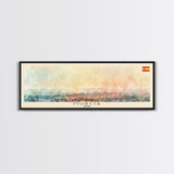 Murcia Spain Travel Art, City Art, Framed Canvas Print or Metal Wall Art, Europe Travel Poster, Panoramic Wall Art, Extra Wide Wall Art
