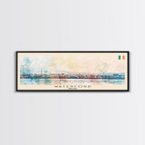 Waterford Ireland Panoramic Travel Poster, Framed Canvas Print or Metal Wall Art, Travel Art, Home Decor, Panoramic Painting, Midcentury Art