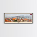 Smederevo Serbia Travel Print Wall Art, Panoramic City Art, Travel Art, Wall Decor, Vacation Gift, Framed Canvas Print Or Metal Art