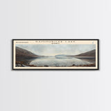 Kaminuricek Lake Qamanirjuaq Lake Framed Canvas Print, Panoramic Lake House Decor, Wall Art, Travel Poster, Serene Lake Painting, Nature Art