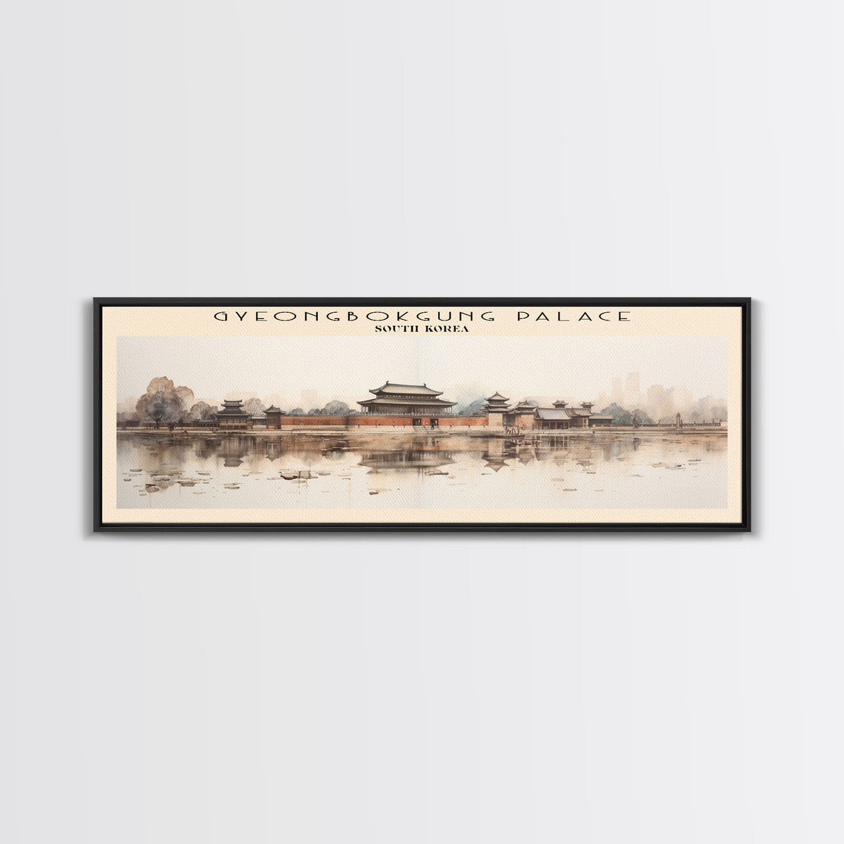 Gyeongbokgung Palace Travel Print Wall Art, Travel Poster Print, Retro Style COUNTRY Home Decor, Wall Hanging, Travel Gift Idea, Unique Metal Art